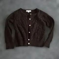 avv ブラック レース カーディガン 110