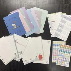 スヌーピー システム手帳用リフィル セット
