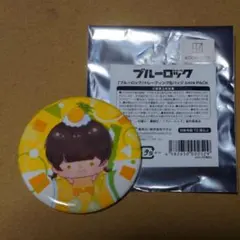 ブルーロック 缶バッジ juice PACK　蜂楽廻