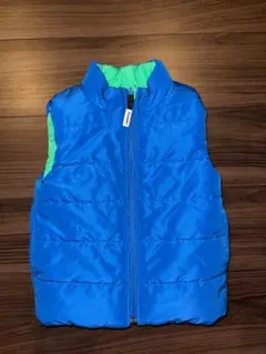 Crayola リバーシブルダウンベスト 青 緑