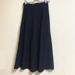 ロングフレアスカート　ブラック　ウエスト56cm