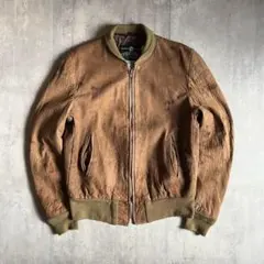 【70s vintage】リブレザージャケット　本革　ideal 短丈　古着 9d2a4aa89537a235e92fbd0b39784e