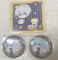 ブルーロック 氷織羊　ラスカル 中外 カフェ コースター　缶バッジ　セット