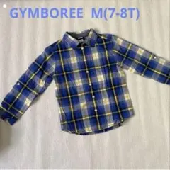 GYMBOREE チェック柄 長袖シャツ M(7-8T)
