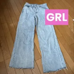 GRL グレイス　ジーンズ　切りっ放し
