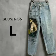 【☆一点物☆】 BLUSH-ON リアルペイント ヴィンテージ L相当 古着のサムネイル
