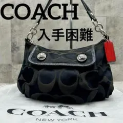 美品 コーチ ポピー ショルダーバッグ ワンショルダー y2k 肩掛け 平成 黒