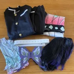 鬼滅の刃　胡蝶しのぶ　コスプレ　フルセット　隊服　ウィッグ付き