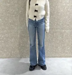 MOUSSY mvs ブーツカットデニム　ジーンズ ライトブルー　25