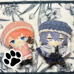 【ピンク×ベレー帽】にじぱぺっと 帽子 ぬい服 10cm にじぱぺ