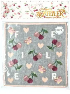 ☆彡FEILER【百貨店購入品】キープスマイリングチェリー ハンカチ