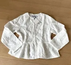 ZARAザラ　花柄　長袖　カットソー　羽織り　カーディガン　綿100