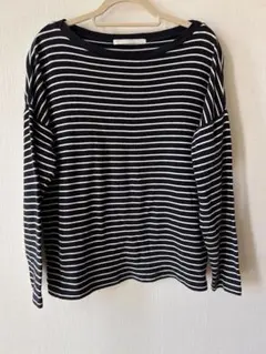 アーバンリサーチドアーズ ボーダーカットソー 紺×白 綿100% Oneサイズ