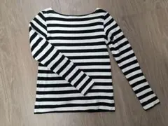 AMERICAN HOLIC ブラック・ホワイトストライプ Tシャツ Lサイズ