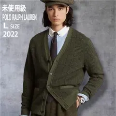 未使用級 ポロラルフローレン Glen Plaid Wool Cardigan