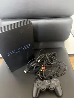 PlayStation 2 本体 ブラック コントローラー付き