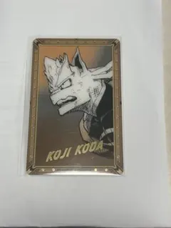 ヒロアカ原画展　箔押しクリアカード　口田甲司