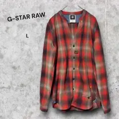 G-STAR RAW チェック柄 長袖シャツ L レッド系のサムネイル
