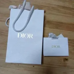 Dior ホワイトショップ袋 大小セット