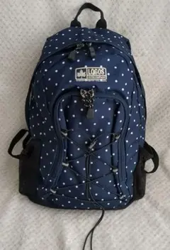 LOGOS ネイビー ドット バックパック