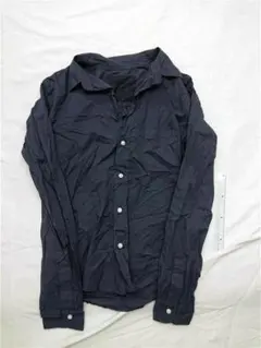 &フランク＆アイリーン BARRY コットンシャツ ネイビー系 XXSサイズ