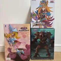 【未開封】遊戯王　プライズフィギュア3体セット ブラックマジシャンガール　他