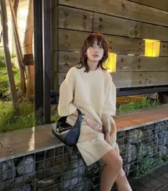 CLANE OVER HALF SLEEVE KNIT TOPS