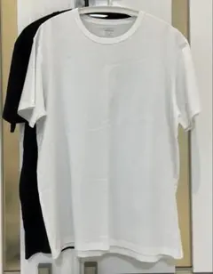 ユニクロ メンズ　エアリズムコットン XXLサイズ Tシャツ 2枚　白　黒