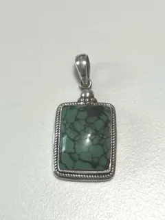 ナバホ族【名品】Fred Peters作グリーンターコイズチェーン付23.72ｇ 名品】Navajo Fred Peters作 グリーンターコイズ 23.72g - メルカリ