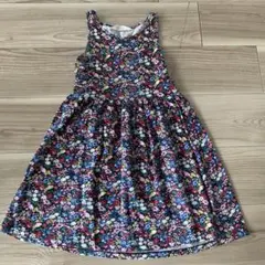 H&M フラワープリント ノースリーブワンピース 122/128