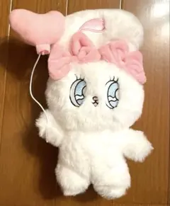 エスターバニー　ハートバルーンぬいぐるみ　クリームバニー 白 ホワイト 風船