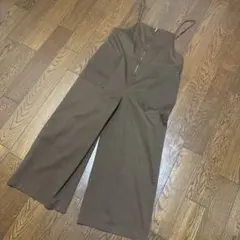 フロントジップ サロペット ブラウンのサムネイル