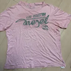 DIESEL ピンク Tシャツ Lサイズ