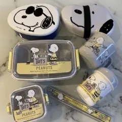 専用♡PEANUTS スヌーピー ランチボックス 箸箱 おしぼり プラコップ