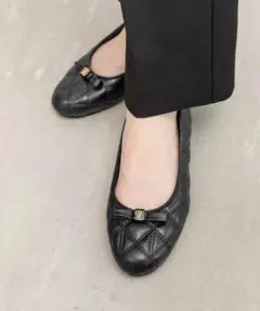 【最終値下げ】【美品】RANDA キルティング バレエシューズ　パンプス24.0