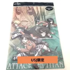 進撃の巨人　クリアファイル USJ限定　ブックマーカー付き 新品
