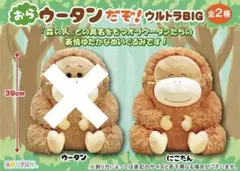 おらウータンだぞ！ウルトラBIG ぬいぐるみ【にこたん】のサムネイル