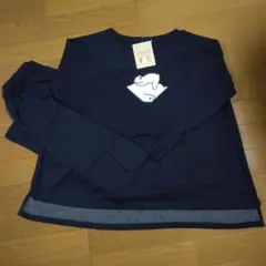 ネイビー クマデザイン パジャマ セット