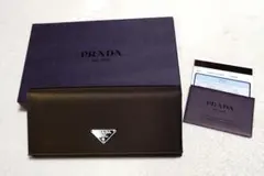 【新品未使用】PRADA 長財布 テスート ナイロン サフィアーノ M201希少