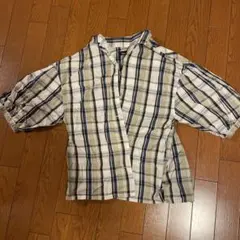 【美品】EAST BOY チェック柄長袖シャツ