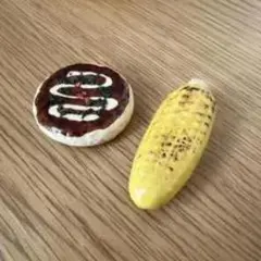 ミニチュア ピザとコーン セット