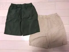 新品有2枚セット　UNIQLO　水陸両用　ギアショートパンツ　ハーフパンツ140