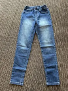 GU デニムブルー ストレートレッグパンツ