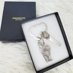 MIKIMOTO　ミキモト　シルバー　キーリング　キーホルダー　リング　クマ