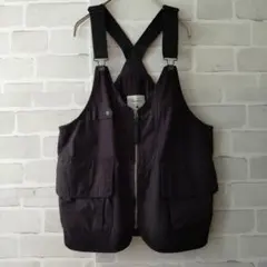 【美品】ニコアンド ポケットポケットベスト フィッシングベストブラック 黒