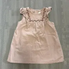 ZARA 刺繍入りノースリーブワンピース 6-9ヶ月