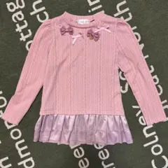 Miyalica ピンク 長袖カットソー120センチ