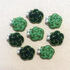 【水引】梅結び 3本取り　グリーン☆