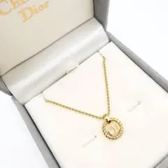 3144-2 保存袋付き極美品✨ Dior ネックレス CD ロゴ 希少 刻印 - メルカリ