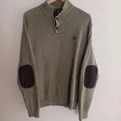CHAPS オリーブグリーン ハイネックセーター L/G 美品